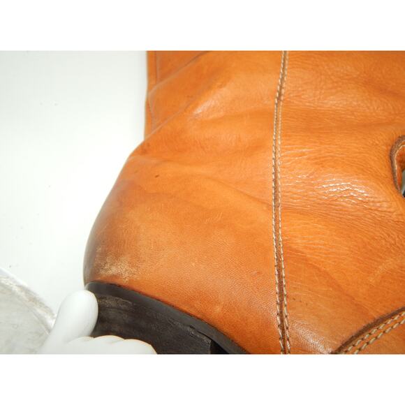 Vintgage Davos Gommas Leather CowBoy Boots Size 8 Pull on - Picture 2 of 9